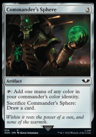 (234) Magic The Gathering Universes Beyond: Warhammer 40000 Single: Commander's Sphere (V.2)  Common