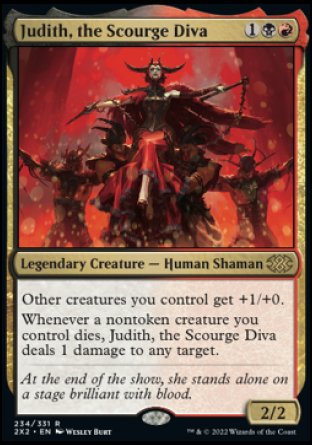 (234) Magic The Gathering Double Masters 2022 Single: Judith, the Scourge Diva Holo Rare