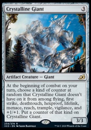 (234) Magic The Gathering Ikoria: Lair of Behemoths: Promos Single: Crystalline Giant (V.2) Holo Rare