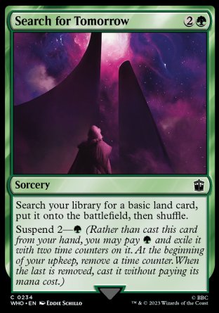 (234) Magic The Gathering Universes Beyond: Doctor Who Single: Search for Tomorrow  Common