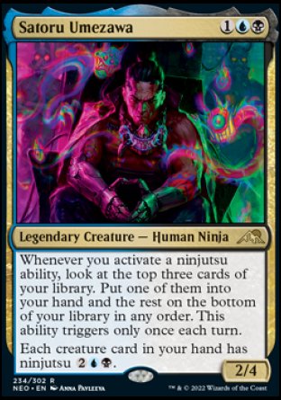 (234) Magic The Gathering Kamigawa: Neon Dynasty Single: Satoru Umezawa Holo Rare