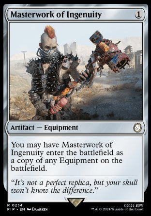 (234) Magic The Gathering Universes Beyond: Fallout Single: Masterwork of Ingenuity  Holo Rare
