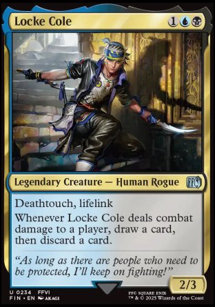 (234) Magic The Gathering Magic: The Gathering - FINAL FANTASY Single: Locke Cole Holo Uncommon