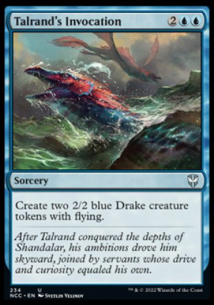 (234) Magic The Gathering Commander: Streets of New Capenna Single: Talrand's Invocation Holo Uncommon