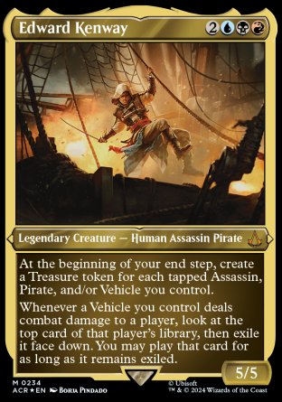 (234) Magic The Gathering Universes Beyond: Assassin's Creed: Extras Single: Edward Kenway (V.2)  Mythic