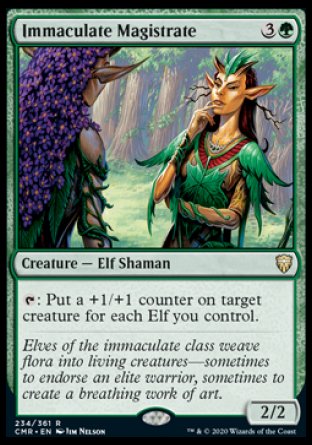 (234/361) Magic The Gathering Commander Legends Single: Immaculate Magistrate  Rare