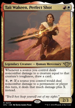 (234) Magic The Gathering Outlaws of Thunder Junction Single: Taii Wakeen, Perfect Shot  Rare
