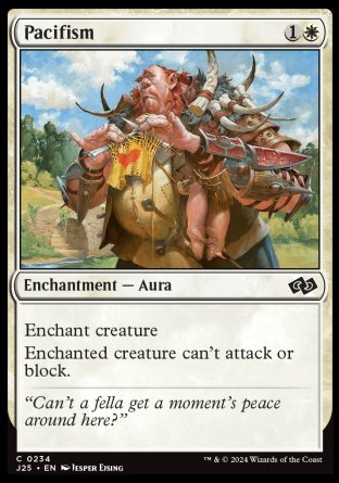 (234) Magic The Gathering Foundations Jumpstart Single: Pacifism  Common