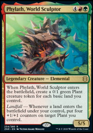 (234) Magic The Gathering Zendikar Rising: Promos Single: Phylath, World Sculptor (V.2)  Rare