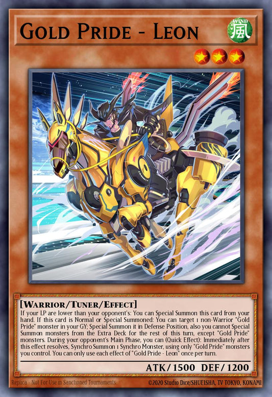 (075) YuGiOh TCG MP24: 25th Anniversary Tin: Dueling Mirrors Single: Gold Pride - Leon  Secret Rare