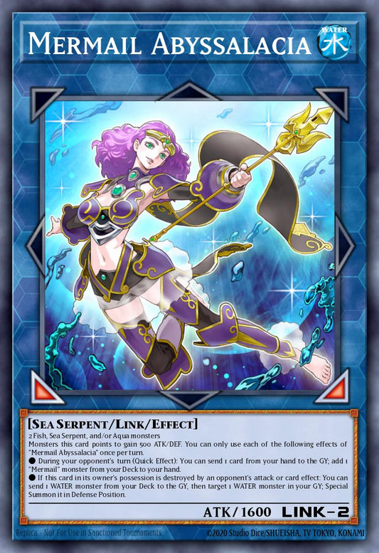 (095) YuGiOh TCG MP20: 2020 Tin of Lost Memories Mega Pack Single: Mermail Abyssalacia  Super Rare