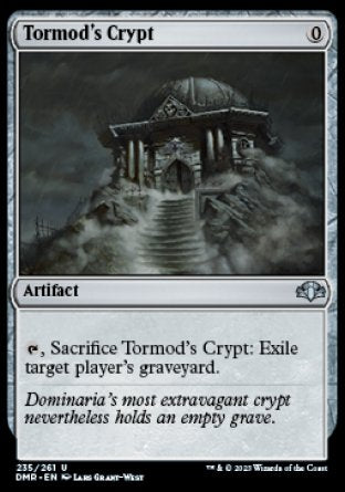 (235) Magic The Gathering Dominaria Remastered Single: Tormod's Crypt Holo Uncommon