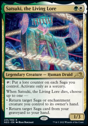 (235) Magic The Gathering Kamigawa: Neon Dynasty Single: Satsuki, the Living Lore  Rare