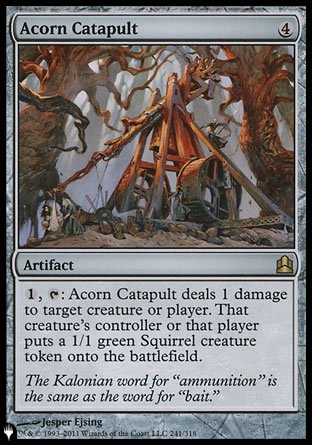 (241) Magic The Gathering The List Single: Acorn Catapult  Rare