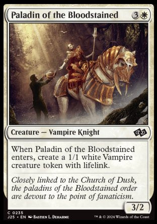 (235) Magic The Gathering Foundations Jumpstart Single: Paladin of the Bloodstained  Common