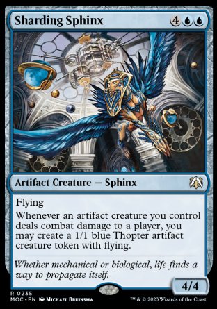 (235) Magic The Gathering Commander: March of the Machine Single: Sharding Sphinx  Rare