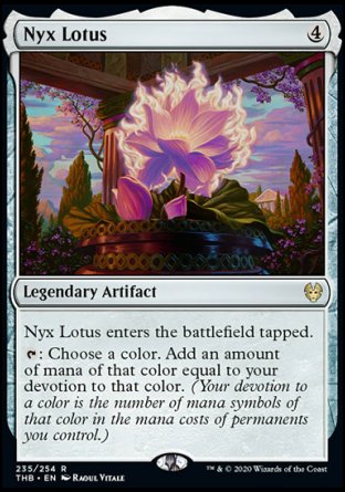 (235/254) Magic The Gathering Theros Beyond Death Single: Nyx Lotus Holo Rare