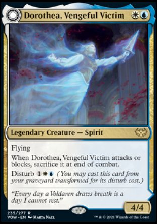 (235) Magic The Gathering Innistrad: Crimson Vow Single: Dorothea, Vengeful Victim // Dorothea's Retribution Holo Rare
