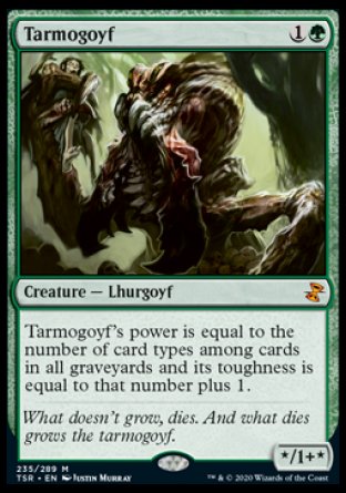 (235/289) Magic The Gathering Time Spiral Remastered Single: Tarmogoyf Holo Mythic