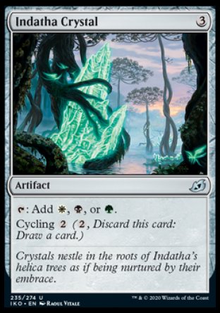 (235/274) Magic The Gathering Ikoria: Lair of Behemoths Single: Indatha Crystal  Uncommon