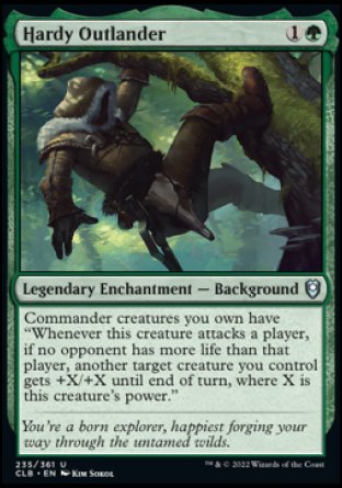 (235) Magic The Gathering Commander Legends: Battle for Baldur's Gate Single: Hardy Outlander  Uncommon