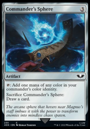 (235) Magic The Gathering Universes Beyond: Warhammer 40000 Single: Commander's Sphere (V.3)  Common