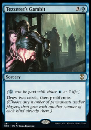 (235) Magic The Gathering Commander: Streets of New Capenna Single: Tezzeret's Gambit  Rare