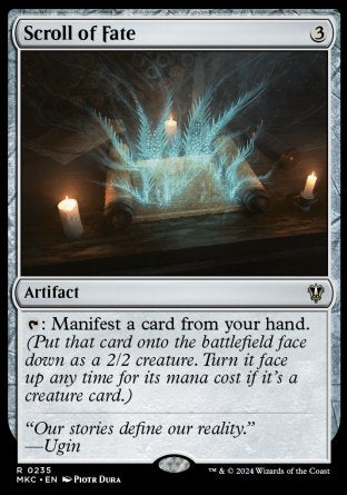 (235) Magic The Gathering Commander: Murders at Karlov Manor Single: Scroll of Fate  Rare