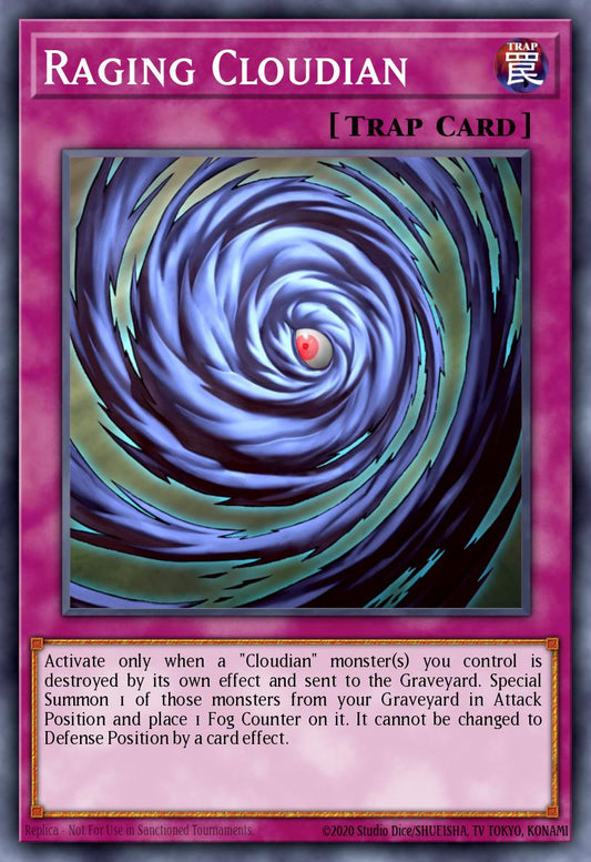 (076) YuGiOh TCG LODT: Light of Destruction Single: Raging Cloudian (V.1 - Common)  Common