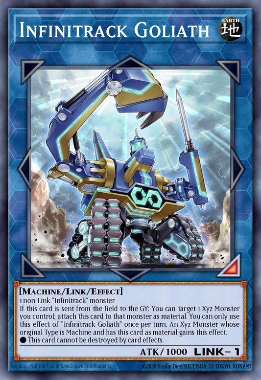 (215) YuGiOh TCG MP20: 2020 Tin of Lost Memories Mega Pack Single: Infinitrack Goliath  Ultra Rare