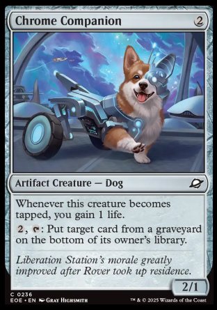 (236) Magic The Gathering Edge of Eternities Single: Chrome Companion  Common