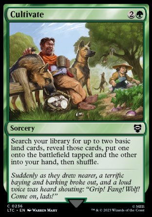 (236) Magic The Gathering Commander: The Lord of the Rings: Tales of Middle-earth Single: Cultivate  Common