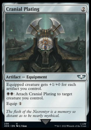 (236) Magic The Gathering Universes Beyond: Warhammer 40000 Single: Cranial Plating  Uncommon