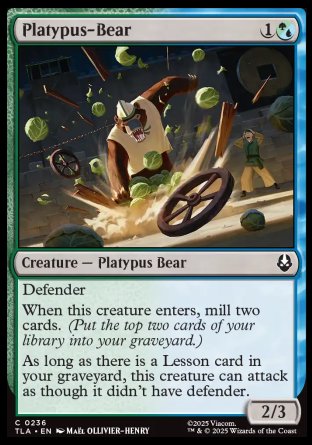 (236) Magic The Gathering Magic: The Gathering | Avatar: The Last Airbender Single: Platypus-Bear  Common
