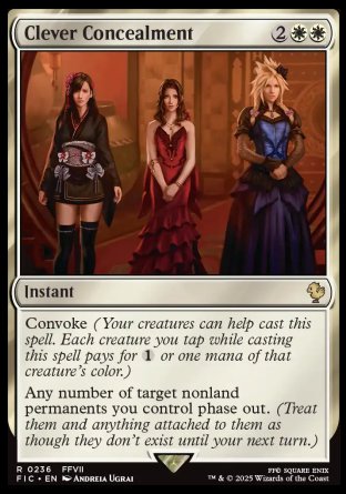 (236) Magic The Gathering Commander: Magic: The Gathering - FINAL FANTASY Single: Clever Concealment  Rare