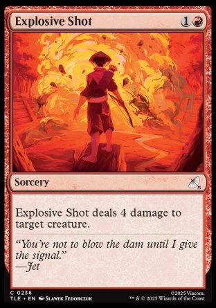 (236) Magic The Gathering Magic: The Gathering | Avatar: The Last Airbender: Eternal Single: Explosive Shot (V.1)  Common