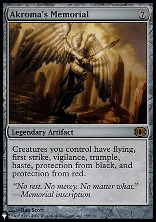 (159) Magic The Gathering The List Single: Akroma's Memorial  Rare