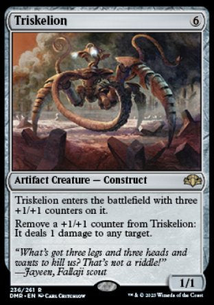 (236) Magic The Gathering Dominaria Remastered Single: Triskelion  Rare