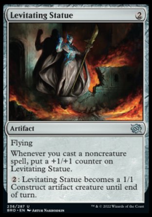 (236) Magic The Gathering The Brothers' War Single: Levitating Statue  Uncommon