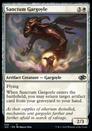 (236) Magic The Gathering Jumpstart 2022 Single: Sanctum Gargoyle  Common