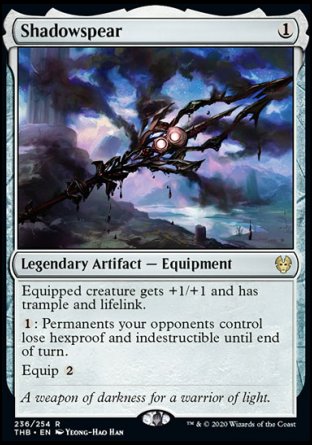 (236/254) Magic The Gathering Theros Beyond Death Single: Shadowspear  Rare