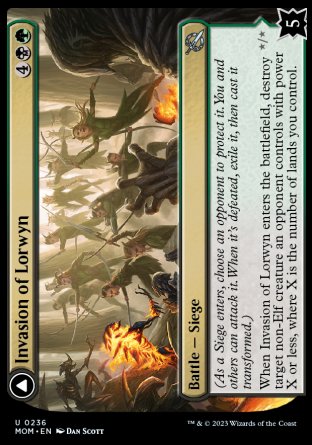 (236) Magic The Gathering March of the Machine Single: Invasion of Lorwyn // Winnowing Forces Holo Uncommon