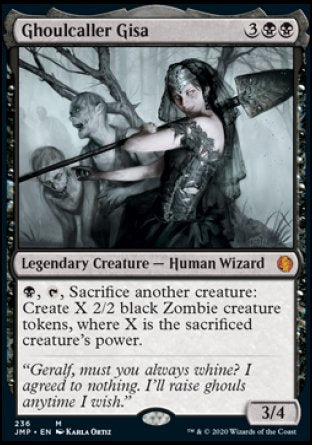 (236) Magic The Gathering Jumpstart Single: Ghoulcaller Gisa  Mythic