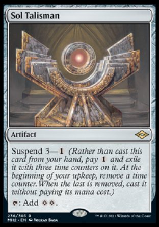 (236) Magic The Gathering Modern Horizons 2 Single: Sol Talisman  Rare