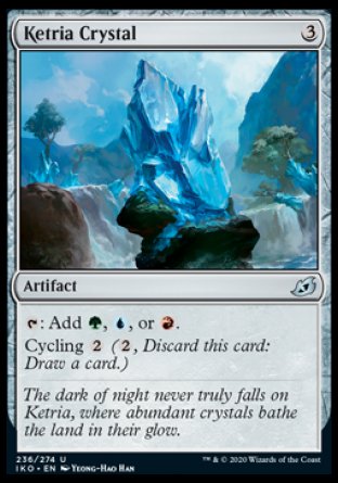 (236/274) Magic The Gathering Ikoria: Lair of Behemoths Single: Ketria Crystal  Uncommon
