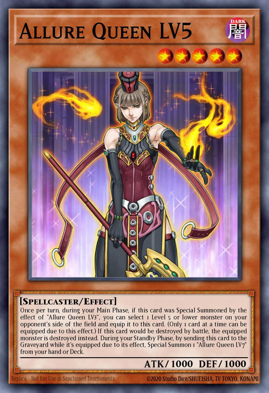 (064) YuGiOh TCG MZTM: Maze of the Master Single: Allure Queen LV5  Rare