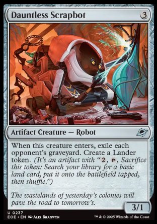 (237) Magic The Gathering Edge of Eternities Single: Dauntless Scrapbot Holo Uncommon