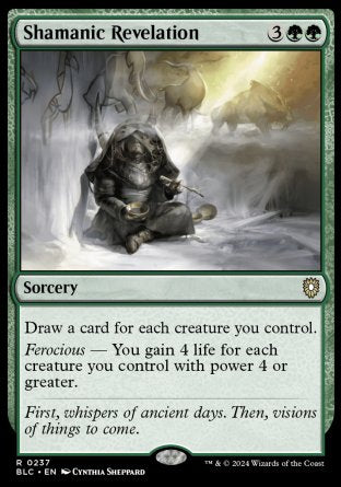 (237) Magic The Gathering Commander: Bloomburrow Single: Shamanic Revelation  Rare