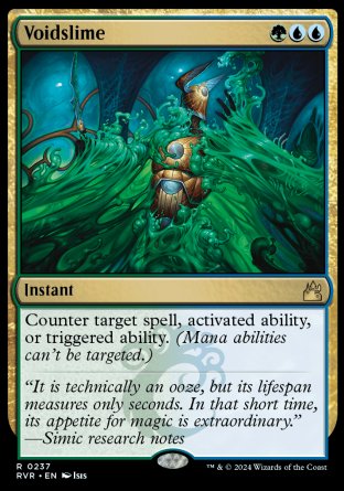 (237) Magic The Gathering Ravnica Remastered Single: Voidslime  Holo Rare