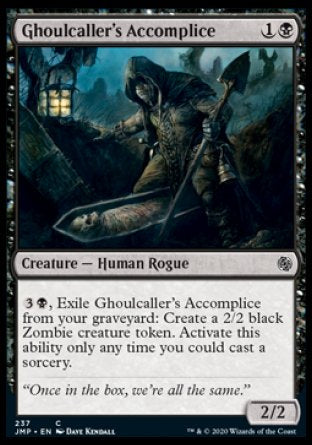(237) Magic The Gathering Jumpstart Single: Ghoulcaller's Accomplice  Common